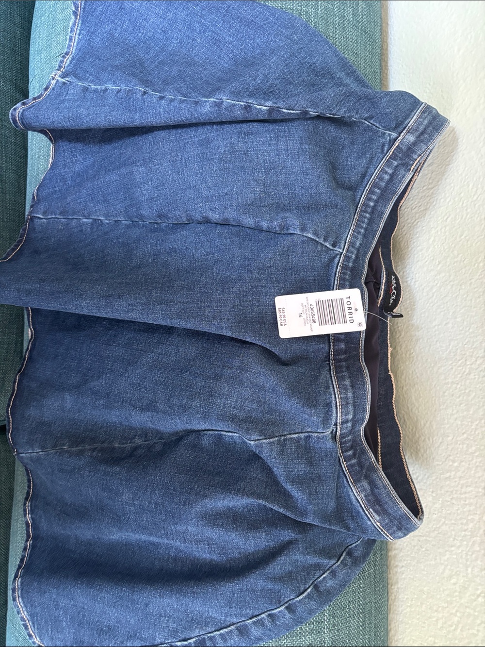 torrid Dark Blue Denim Skirt Jeans
